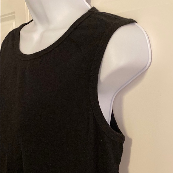 Versatile Black Sleeveless 100% Cotton Dress, sz Large - Picture 4 of 5